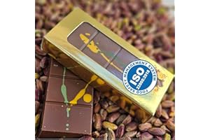 LUXURY BITES Dubai Style Schokolade 100 g - Handgefertigt von Belgien-Schokolade, Kadayif und Pistazien