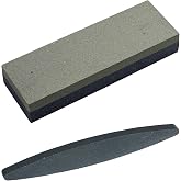 AEE&reg; İkili Bileme Taşı Seti &ndash; 120# - 320# Grıt Kalın Dikd&ouml;rtgen 200x50x25 mm &amp; İnce Oval Tırpan Bileme Taşı 229 mm | Bı&ccedil;ak, B