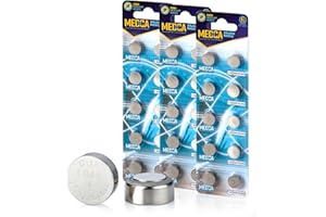 MEDca Baterie alkaliczne 1,5 V - LR44 AG13 357 303 SR44 bateria guzikowa do aparatów słuchowych i wzmacniaczy, zabawek, pilotów, kalkulatorów, laserów | długotrwała moc, antykorozyjna, 30 szt