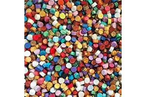 CHEDIN Wachs Achteckig Wachssiegel Stempel, 500 Stück siegelwachs Perlen, für Vintage Siegellack und Brief, Einladungen, Karten, Paket Geschenk (gemischte Farben)