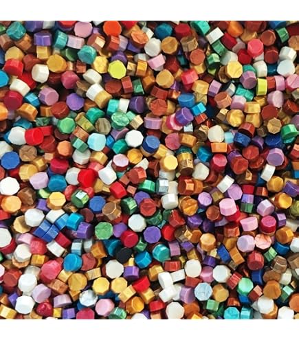 Produktbild von Selbstklebende Wachssiegel: Herz Im Blumenkranz | Dein Kleines Atelier