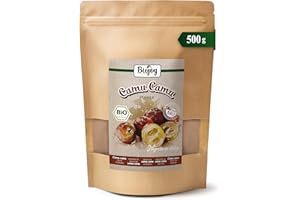 Biojoy Camu Camu en poudre BIO (500 g), naturel, délicatement séchés (Myrciaria dubia)