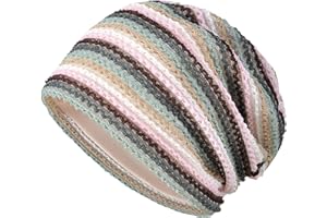 TERYNANLE Sleep Cap for Hair Loss, Cotton Slouch Beanie Hat for Women Floral Lace Turban Beanie Skull Cap, Soft Chemo Headwear for Sleeping Yoga Running Cycling, Breathable Sport Cap Headwrap Classic Baggy Hat