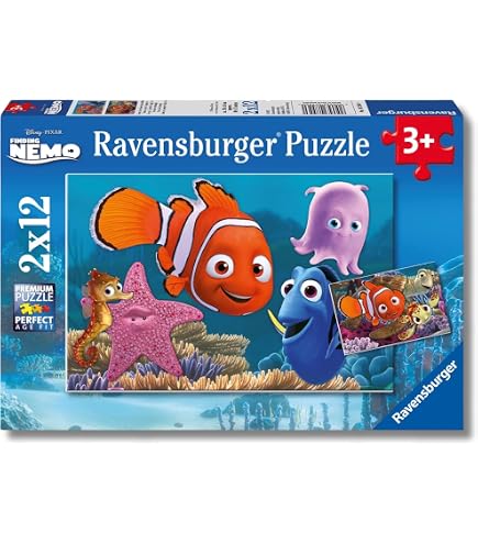 Puzzle Clementoni 25214 – Finding Dory, 3x48 Pezzi, Per Bambini, Multicolore