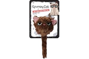 Grumpy Cat Rosewood Pet Products Grumpy Cat Fluffy Grumpy Toy, clear