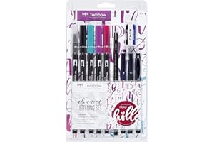 ‎TOMBOW Tombow Lettering Set, Stifte + Radierer inklusive Anleitung, Designed von Frau Hölle (Advanced)