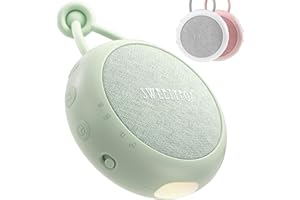 Sweety Fox Baby White Noise Machine - Zielony - Baby Kołysanka, Lampka nocna i Baby White Noise Sleep, 15 dźwięków, Możliwość ładowania przez USB