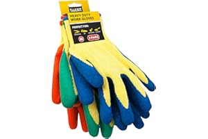 TUULKIT Gardening Gloves for Men Women - 3 Pairs of Machine Washable Lightweight Gardening Gloves Thorn Proof with good grip ideal for DIY & construction Multi-Purpose(M)