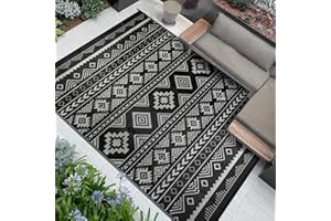 Famibay Dywaniki zewnętrzne, wodoodporne, duże, zewnętrzne, patio, ogród, odwracalna mata, przenośny dywanik kempingowy, dywan zewnętrzny, na balkon, taras, podwórko, werandę, plażę, grill