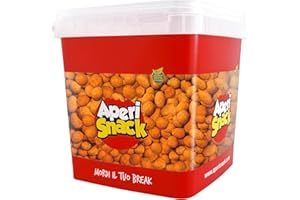 APERI SNACK Aperisnack® - AP04.002.03 – Wizz Arachidi Ricoperte Chili Secchiello Large da 2300gr. Snack Salati e Stuzzichini Ideali per l'Aperitivo e le tue Feste