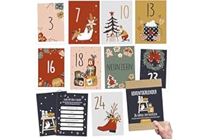 ‎PAPIERDRACHEN Papierdrachen Karten-Adventskalender 2025 - liebevoll illustrierte Postkarten zum Basteln und Verschenken für Paare