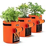 Aogist Pflanzen Tasche Kartoffel Pflanzsack Kartoffelsack Pflanzsack Pflanzbeutel Pflanztopf Dauerhaft Atmungsaktiv Beutel mi