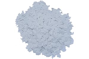 WO-WE Paillettes colorées W750 décoratives pour résine époxy revêtement de sol Blanc - 1 Kg