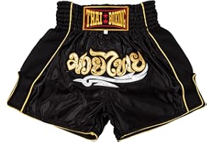 MUAY NATION Shorts de Boxe Thaï pour Hommes et Femmes, Shorts de Muay Thai, vêtements d'entraînement, Short d'arts Martiaux