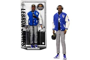 Barbie Signature LeBron James Kenbassadors Doll Collectible with Varsity Bomber Jacket Outfit & Accessories Including Headphones, Sunglasses, & More