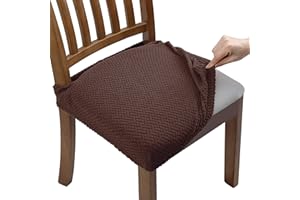 Fuloon Coprisedie, 4 Pezzi Coprisedia Elasticizzato Universale,Fodere Sedie Lavabili Removibili per Hotel,Arredamento Ristorante