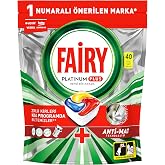 Fairy Platinum Plus Dishwasher Detergent Capsule/Tablet 40 Wash Lemon Scented