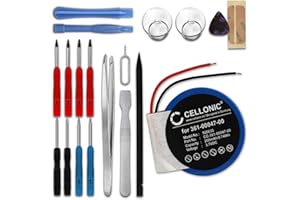 CELLONIC, Batería para Smartwatch y Pulsera de Fitness Compatible con Garmin Forerunner Approach S2, S4, S3 (3.7V, 200mAh) + Juego de Herramientas