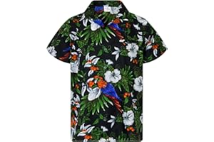 King Kameha | Funky Chemise Hawaïenne | Hommes | XS - 6XL | Manche-Courte | Poche-Avant | Hawaiian-Imprimer | Noël Père| Couleurs variées