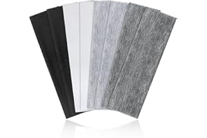 AWUMBUK Stirnband Damen Sport, 8 Pack Haarband Schwarz Haarbänder Damen Herren Antirutsch Stirnbänder Elastisch Headband Unisex Hair Band Sport Yoga Workout Laufen Fitness Gym Haarschmuck