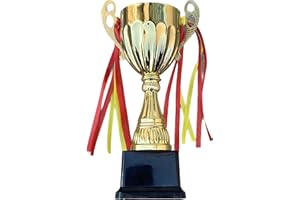 Durabol Premio Copa de Trofeos con Pegatina para Regalos al Mejor del Mundo Una Variedad de Opciones de Texto, Familiares y Amigos.