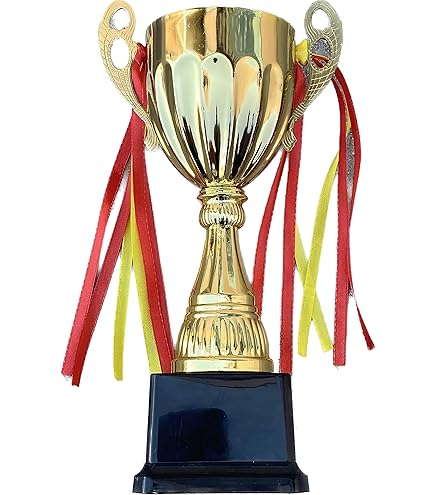 Larius Coupe De Vainqueur Avec/sans Gravure (personnalisable) – Trophée De Football Avec Socle En Marbre – 3 Couleurs, Cadeau Et Prix Honorifique Pour Tournoi, Enfants, Clubs