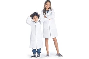 Dr. James Wytrzymały Fartuch Laboratoryjny dla Dzieci z Zatrzaskami Bezpieczeństwa