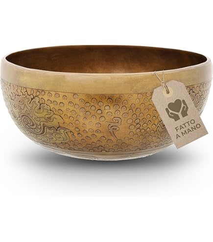 Pad Per Campana Tibetana Con Motivo Drago - Diametro 18cm, Tessuto Nepalese Colorato - Foto 13