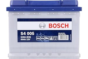 Bosch S4005, Batteria per Auto, 60A/h, 540A, Tecnologia al Piombo Acido, per Veicoli Senza Sistema Start/Stop