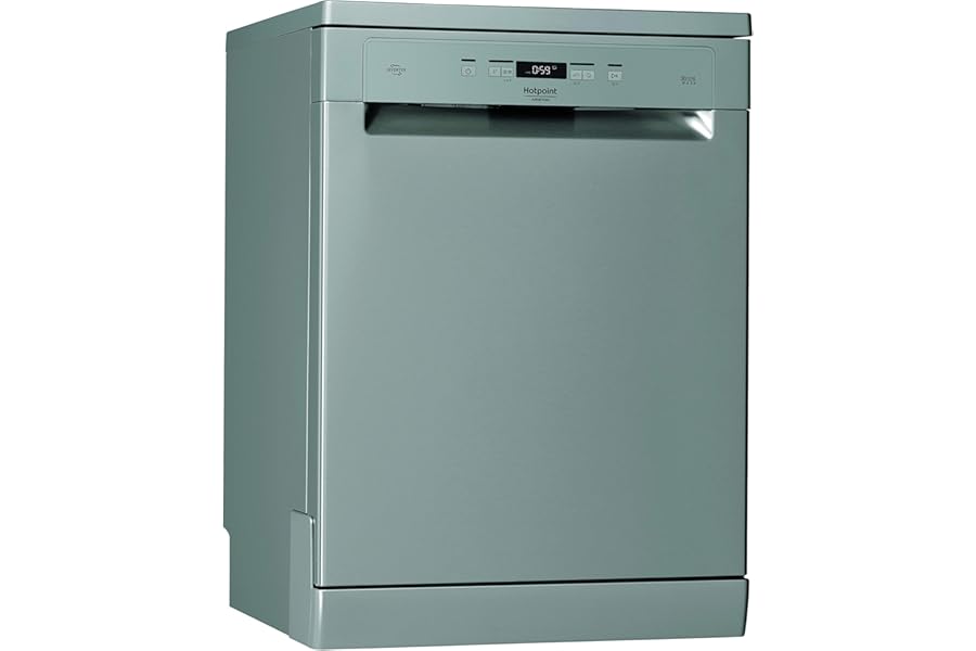 Hotpoint Ariston HFC 3C26 CW X 14 Seater Upright Dishwasher Third Basket Stainless Steel