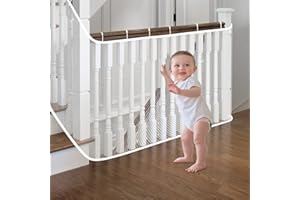 Barrière de Sécurité Enfant, Filet Protection Enfant 3m*78cm, BelonLink Filet de Protection Enfant et Animal d'escaliers de Balcon pour Escaliers, Couloirs, Intérieur et Extérieur