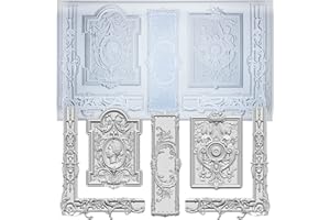 ‎FUNSHOWCASE Antike Silikonform für Lehm Ton Gips römische Rahmen Saum griechischer Rand Muse