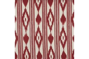 Kt KILOtela - Tela Loneta Estampada, Decoración, Tapizar, Cojines, Cortinas, Colchas, Bolsos, Manteles, Manualidades, 300 cm Largo x 280 cm Ancho, Lenguas Mallorquinas, Rojo ─ 3 Metros