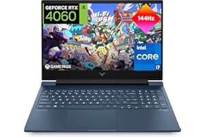 HP Victus 16-r1036ns- Ordenador portátil Gaming de 16.1" (Intel Core i7-14650HX, 32GB RAM, 1TB SSD, NVIDIA GeForce RTX 4060 8GB 120 TDP, Sin Sistema Operativo) Blue - Teclado QWERTY Español