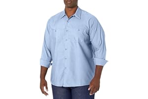 Red Kap Herren Industrial Work Shirt, Regular Fit, Long Sleeve Button-Down-Arbeitshemd