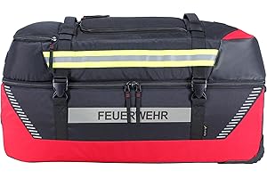 tee-uu JUMBOBAG Trolleytasche (inkl. 2 Reflexstreifen Feuerwehr)