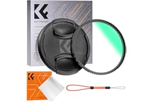 K&F CONCEPT 40.5mm Filtro Protezione Ultravioletti UV con Tappo + Un Panni di Puliziaper per Obiettivo Fotocamera, Ultra Sottile UV Filtro in Vetro Ottico con 18 Strati Nano Rivestimento (K Serie)