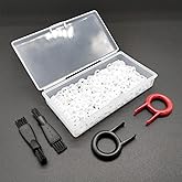 250pcs Joints Toriques En Caoutchouc, Anneaux En Caoutchouc Torique Du Joint Amortisseurs De Clavier Avec BoîTe De Rangement