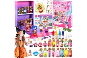 XINGGANG Retro zestawy eliksirów wróżek dla dzieci, zestaw magicznych eliksirów z 20 miksturami, kreatywne prezenty DIY dla dziewczynek w wieku 6-12 lat, kreatywna zabawka rzemieślnicza prezent