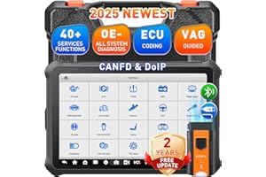 OTOFIX D1 Pros Valise Diagnostic Auto, Diagnostics de Tous Les Systèmes de Niveau OE, Contrôle Bidirectionnel, Codage ECU, 40+ Services, Analyse Automatique 2.0, CANFD et DOIP, Mise à Jour de 2 Ans