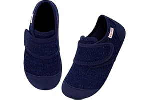 Kyopp Hausschuhe Kinder Barfussschuhe Atmungsaktive Pantoffeln für Jungen Mädchen Rutschfest Turnschläppchen Kleinkinder Slippers