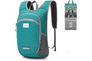 HALOVIE Mochila Plegable Ultraligera Hombre Mochilas 10L Plegables Pequeñas de Viaje Senderismo para Hombre y Mujer