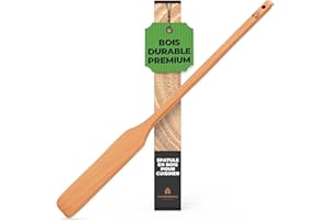 WOODENHOUSE LIFELONG QUALITY Spatule bois - 60 cm Spatule Cuisine - Cuillère à remuer de pour écrevisses - Cuillère en bois pour grandes casseroles par Woodenhouse