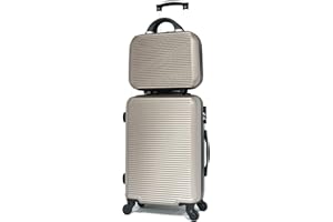 CELIMS ABS Cabin Size Suitcase and Vanity Case