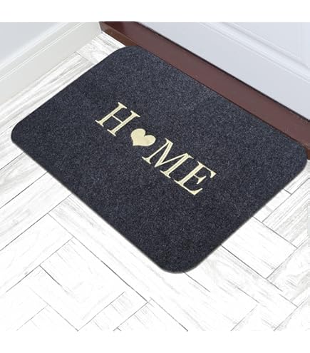 Color G Home Deurmat Buiten & Binnen, Heavy Duty Voordeurmat Buiten, Anti-slip, Waterdicht, Wasbaar - Vuilvanger Entree Deurmat voor Binnen, Keuken, Patio (60 x 120 cm, Zwart