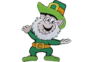 ELLU Parche de duende irlandés bordado para coser o planchar con insignia Irlanda, Día de San Patricio