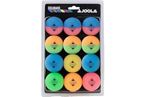 Joola Colorato - Juego de Pelotas de Ping Pong (12 Pelotas)