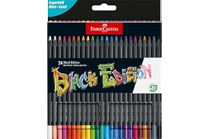 Faber-Castell 116424 - Kredki ołówkowe Blackwood, Black Edition, opakowanie 24 szt.
