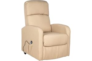 Gremium Poltrona Relax Elettrica Con Sistema Alzapersona, Reclinabile a Letto E Seduta Ergonomica In Tessuto Per Arredo Salotto, Soggiorno e Ufficio