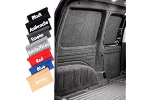 ROBUST CAR PARTS 4 Way Carpet with Super Stretch Lining for Motorhome, Car, Interior (Black, 1m x 2m)
